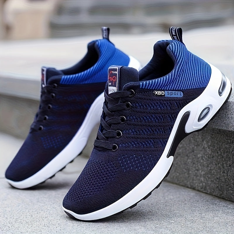 Men's Athletic Training Shoes - Comfortable Low Top Sneakers with Lace-Up Closure