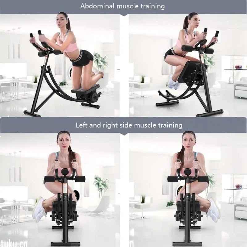 Abdominal Muscle Trainer Foldable Thin Waist Machine AB Rocket Roller Slider Belly Indoor Fitness