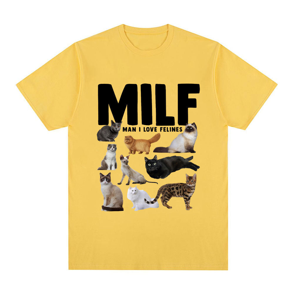 Pawsitively Hilarious – Funny Cat Lover Graphic T-Shirt for Meowgical Humans