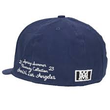 Amiri Embroidery Ma Fitted Cap Blue