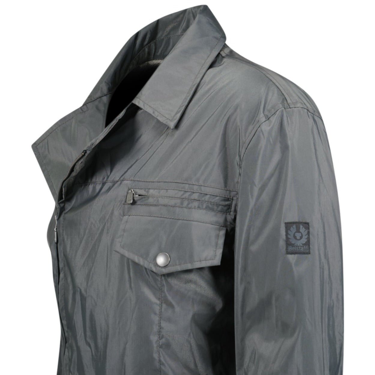 Belstaff Side Zip Motorbike New Bandit Fog Grey Jacket
