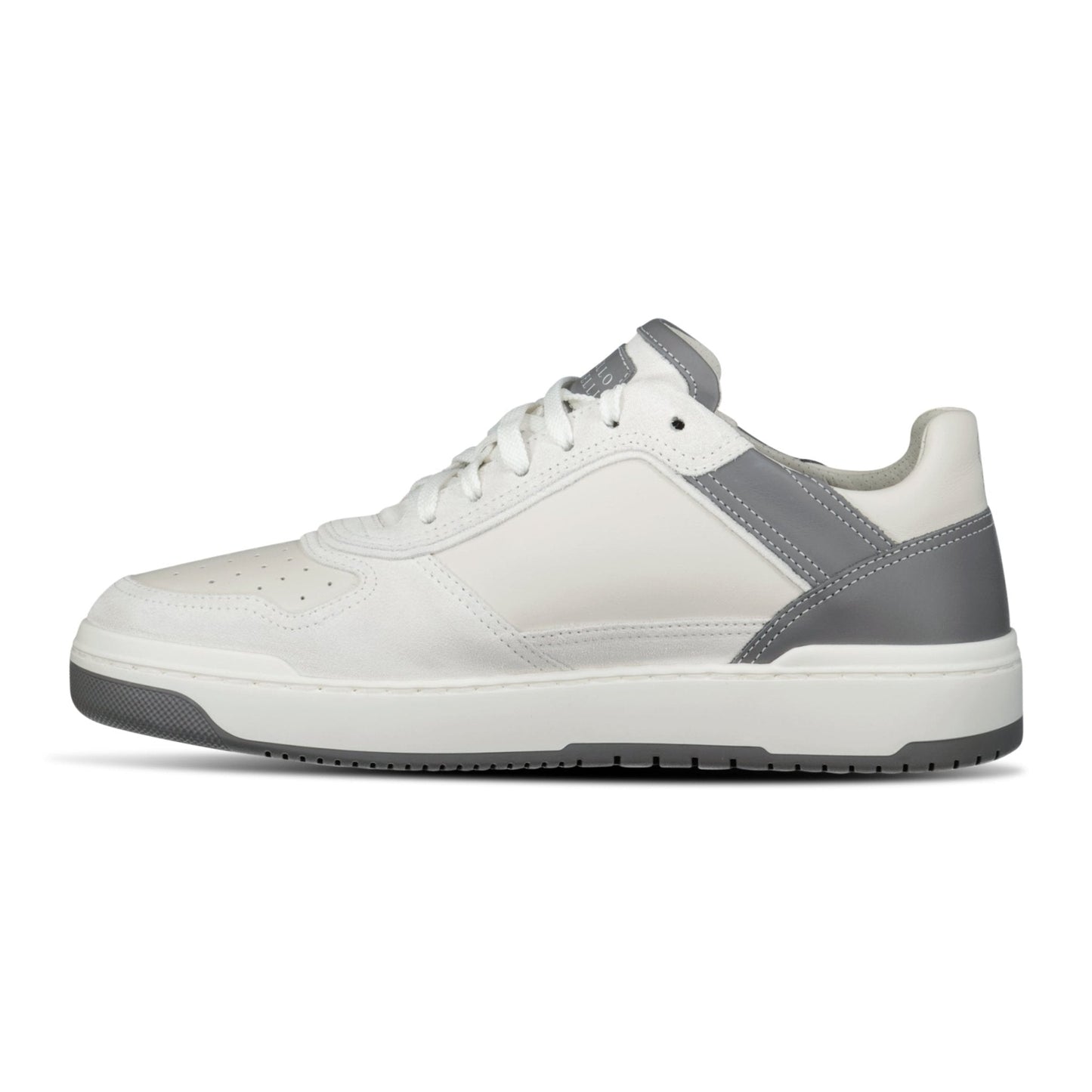 Brunello Cucinelli Suede & Leather Trainers White & Grey