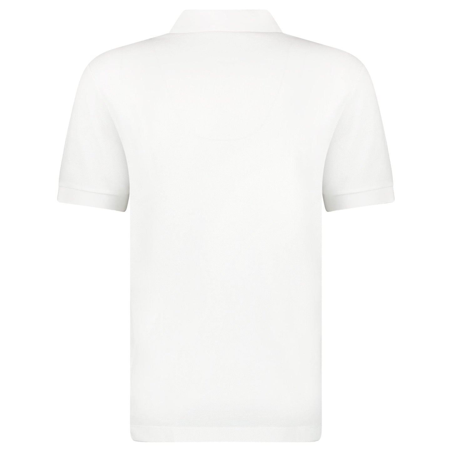 Burberry 'Hartford' Check Placket Zip Polo White