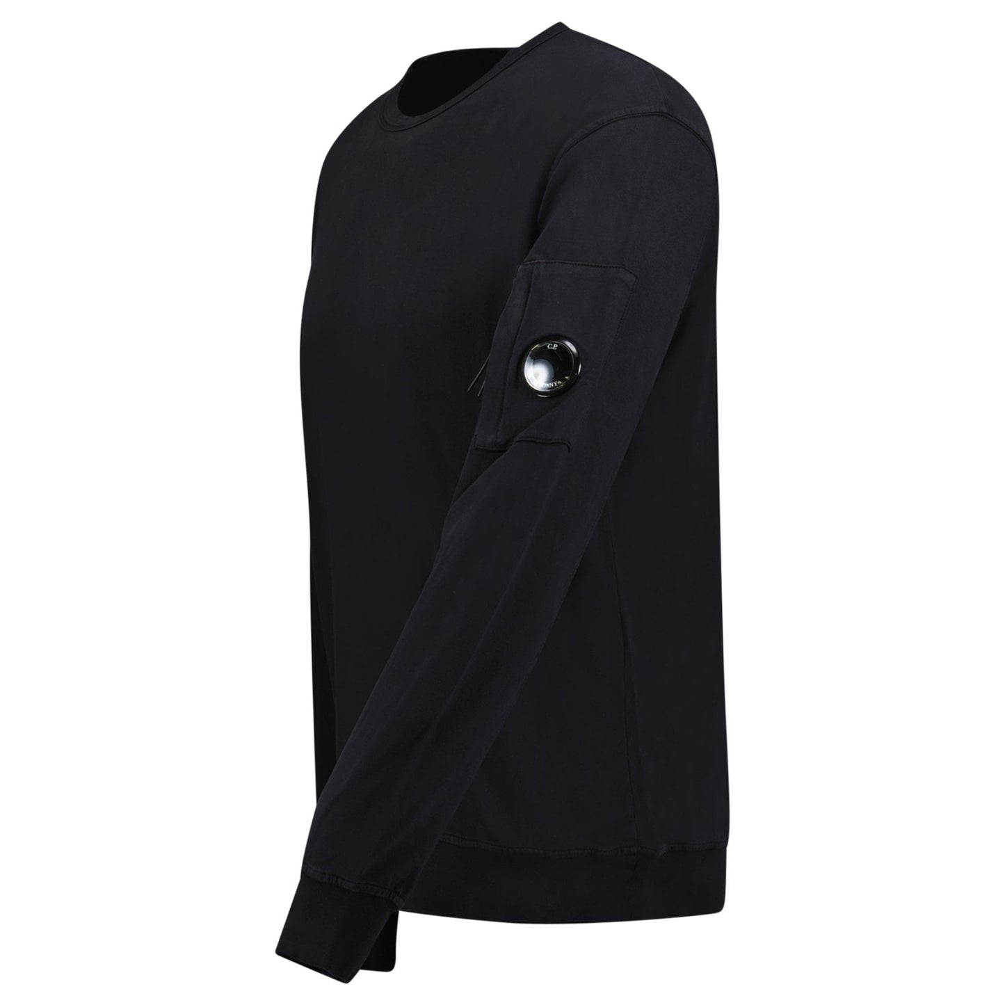 CP Company Lens Light Fleece Sweatshirt Black