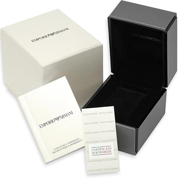 Emporio Armani Men’s Watch Ceramic White Strap With White Dial AR1424 Leo