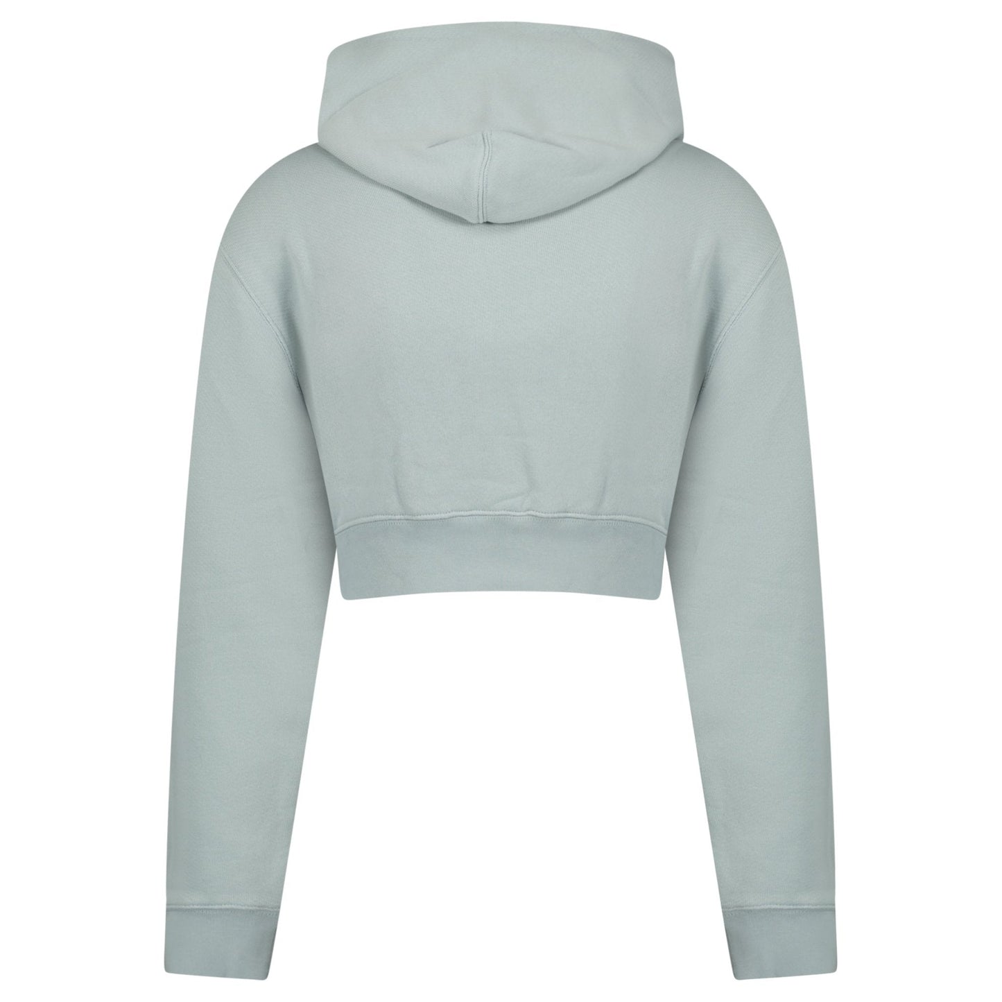 Off-White 70's Type Logo Crop Sweatshirt Grey