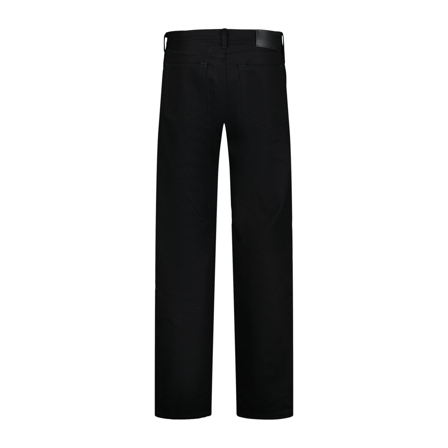 Off-White Green Print Denim Jeans Black