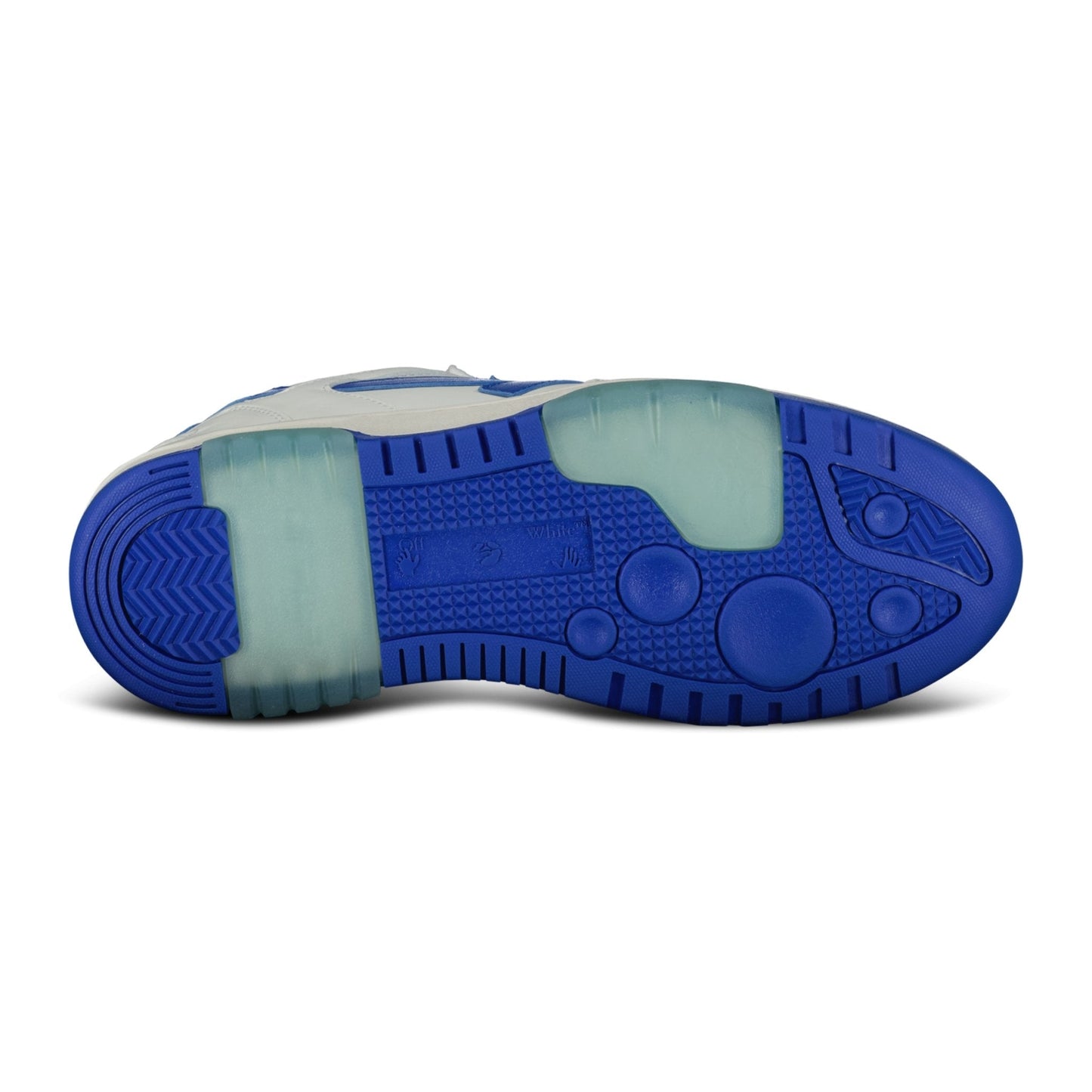 Off-White Out Of Office Low-Top Leather Trainers Blue & White