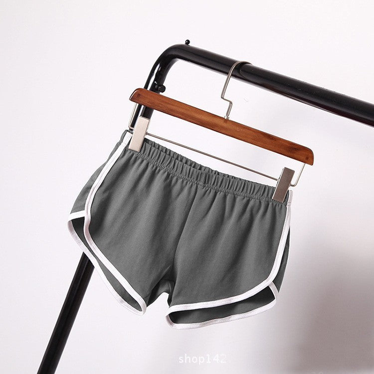 Women's Solid Color Breathable Workout Shorts
