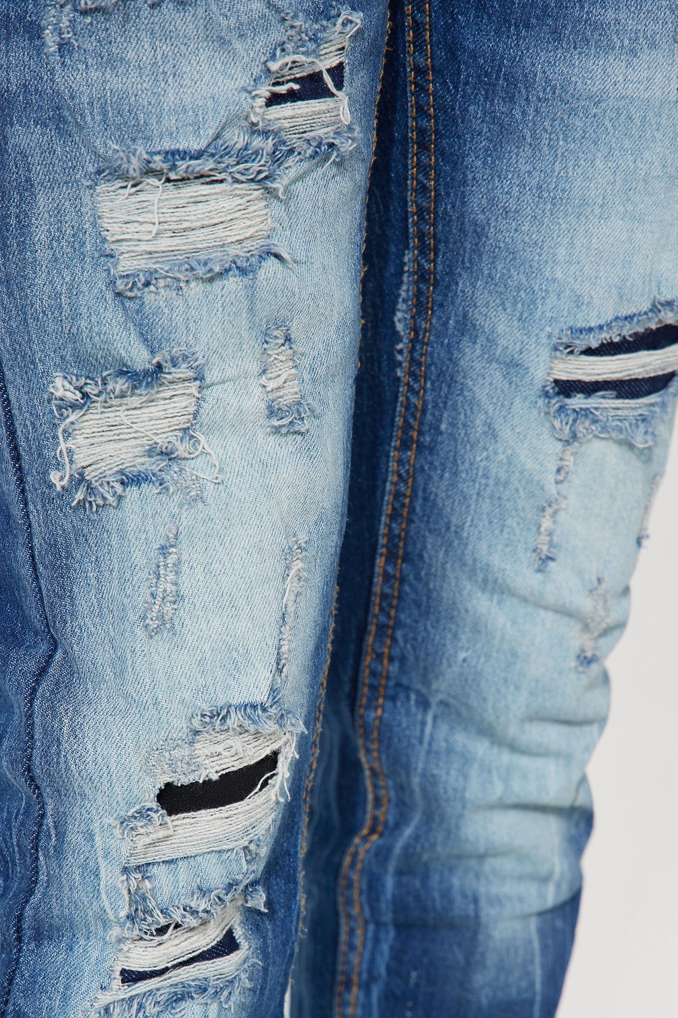 Mini Rip And Repair Stretch Boys Jeans II - Indigo