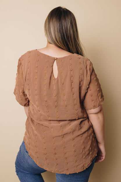 Plus Size - Mac Swiss Dot Top