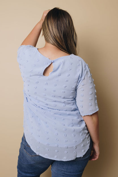 Plus Size - Mac Swiss Dot Top