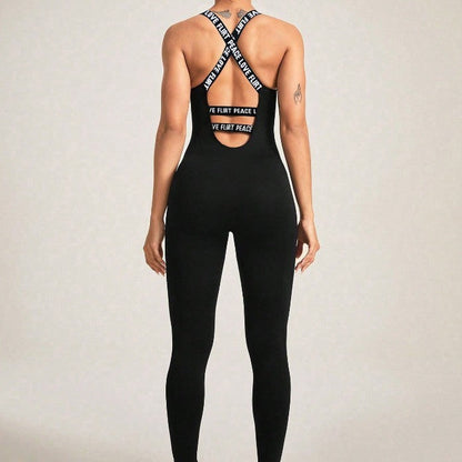 Seamless Camisole Jumpsuit – High Elastic Fit, Ultra-Comfortable