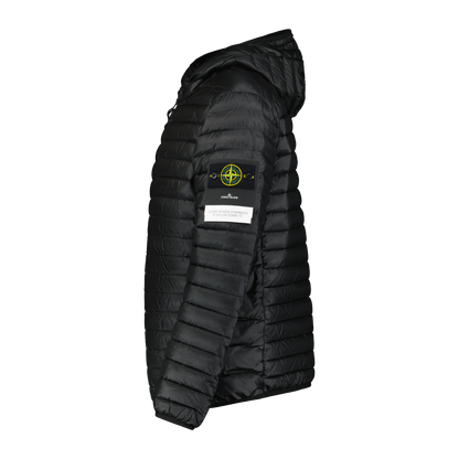 Stone Island Loom Woven Down Chambers Stretch Nylon-Tc Jacket Black