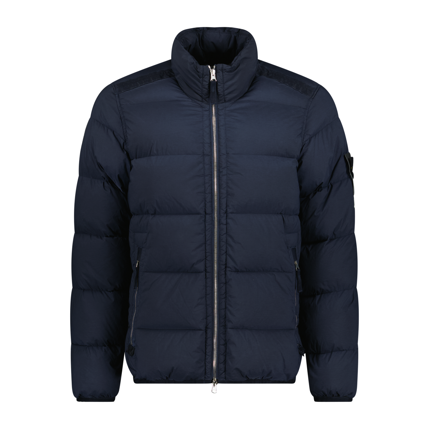 Stone Island Puffer Jacket In Seamless Tunnel Nylon Navy
