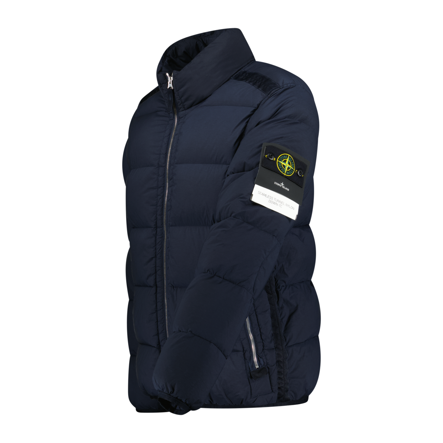 Stone Island Puffer Jacket In Seamless Tunnel Nylon Navy