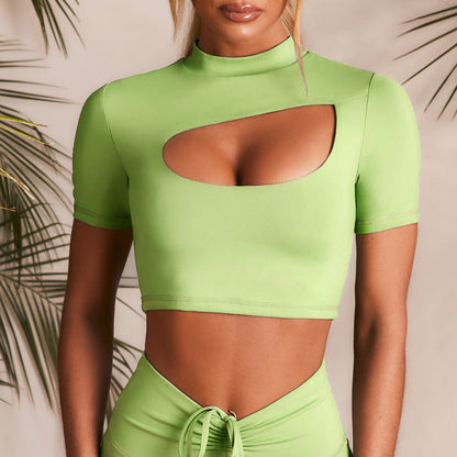 2-Piece Fitness Set – Sling Sports Bra Top & Drawstring Jogger Pants