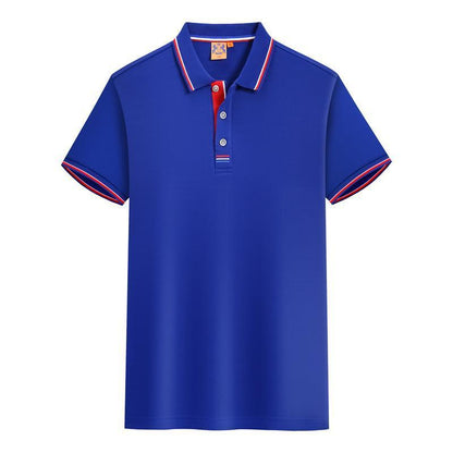 Men’s Summer Lapel Short Sleeve Polo Shirt – Lightweight Slim Fit Casual Top