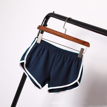 Women's Solid Color Breathable Workout Shorts