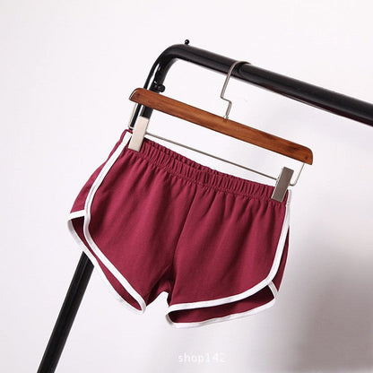 Women's Solid Color Breathable Workout Shorts