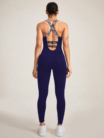 Seamless Camisole Jumpsuit – High Elastic Fit, Ultra-Comfortable