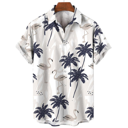Men’s Summer Vintage V-Neck Shirt – Lightweight Casual Tee