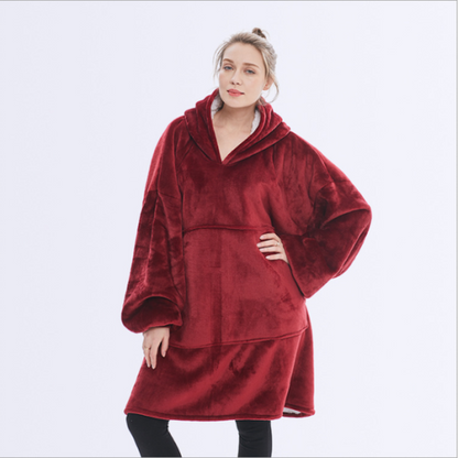 Unisex Sherpa LIned Blanket Hoodie