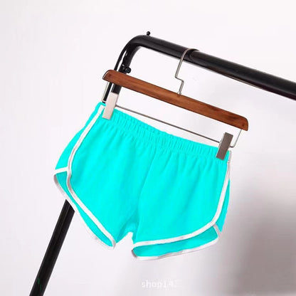 Women's Solid Color Breathable Workout Shorts