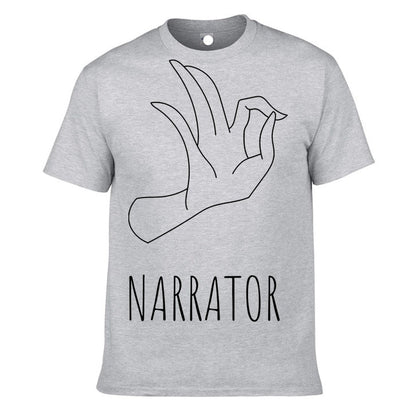 Men’s Gesture Print Short Sleeve T-Shirt – Casual Streetwear Graphic Tee