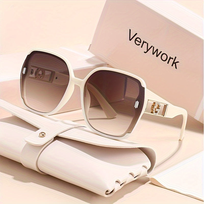 Verywork Women'S Classic Retro Rectangular Fashion Glasses
