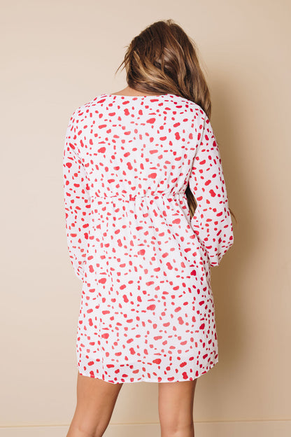 Cage Polka Dot Mini Dress