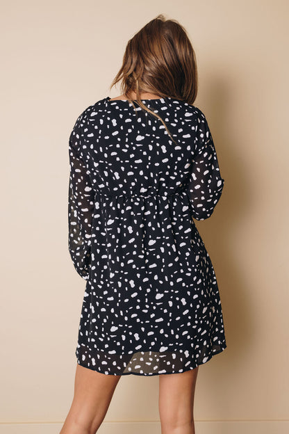 Cage Polka Dot Mini Dress