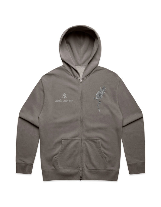 Fallen Angel Faded Relax Zip Hoodie