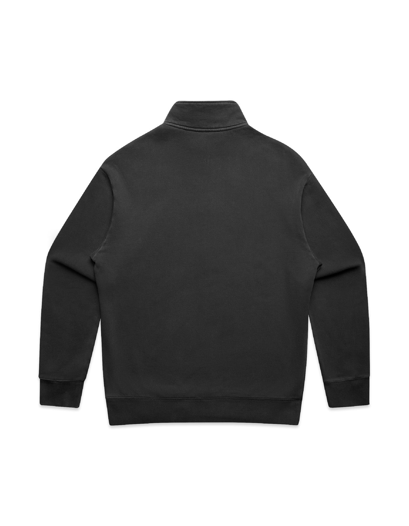 Script Faded Relax Half Zip Sweater