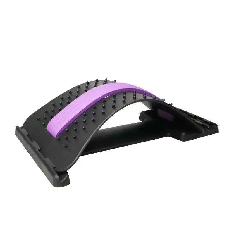 Back Massager Stretcher Equipment for Spine Pain Relief – Ergonomic Lumbar Support Tool