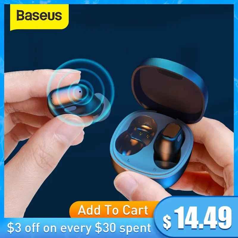 TWS Bluetooth Earphones Stereo Wireless 5.0 Bluetooth Headphones Touch Control Noise Cancelling