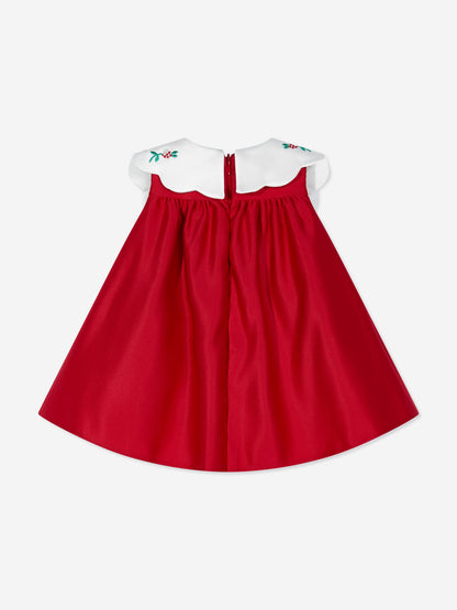 DRESS & Fleur Baby Girls Occasion Dress with Headband in Red