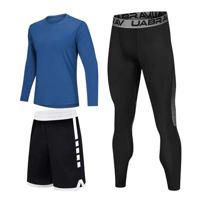 High Elastic Sportswear Compression Tracksuit for Men