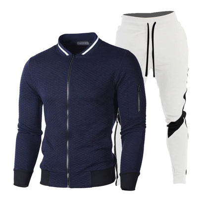 Oem Sports Wear Slim Fit Windbreaker Tracksuits For Men Stand Collar Streetwear Tracksuit