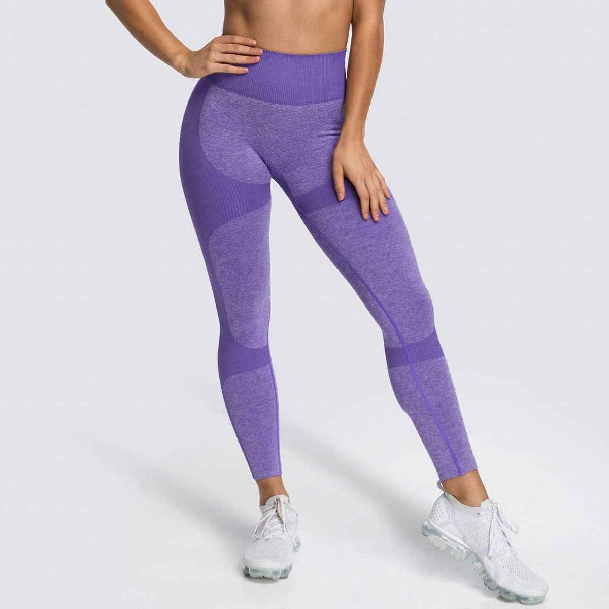 2 Piece Set Seamless Gym Wear Leggings for Women with Breathable Yoga Bra - High Quality Activewear