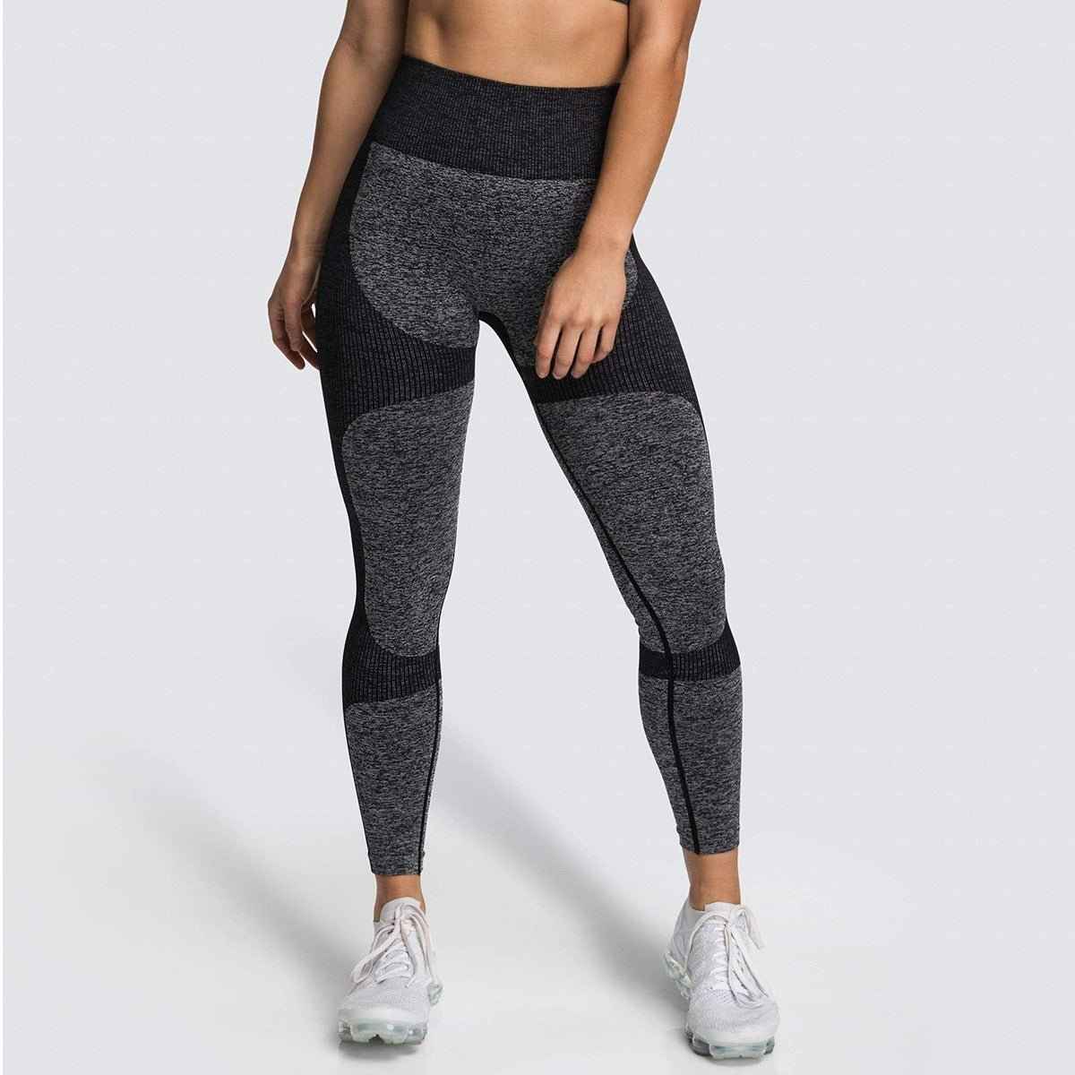 2 Piece Set Seamless Gym Wear Leggings for Women with Breathable Yoga Bra - High Quality Activewear