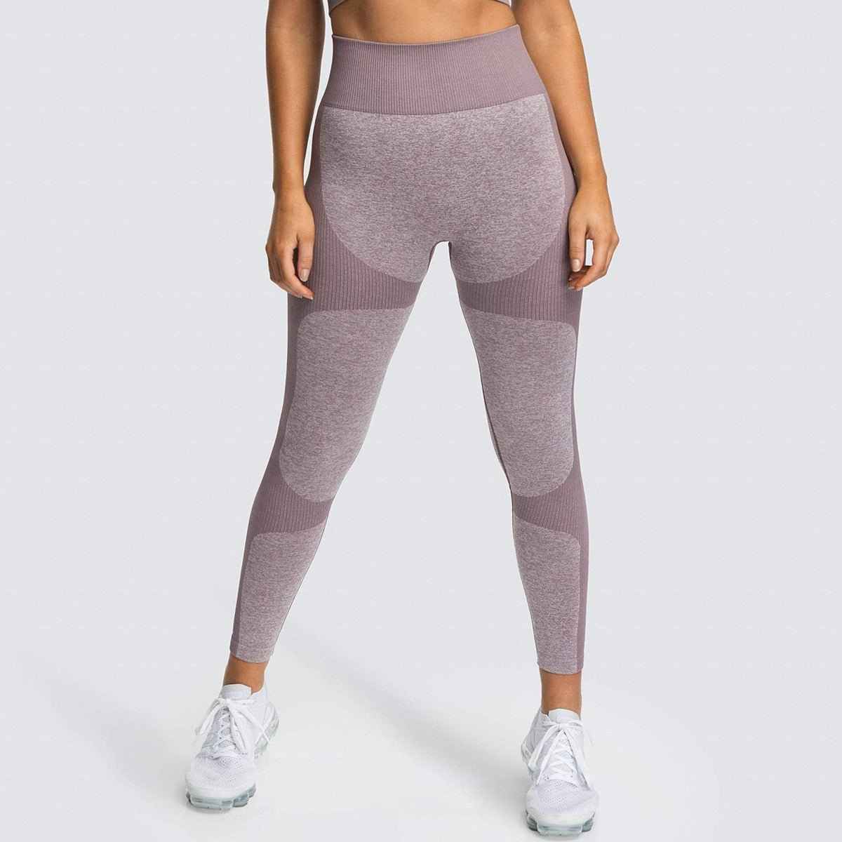 2 Piece Set Seamless Gym Wear Leggings for Women with Breathable Yoga Bra - High Quality Activewear
