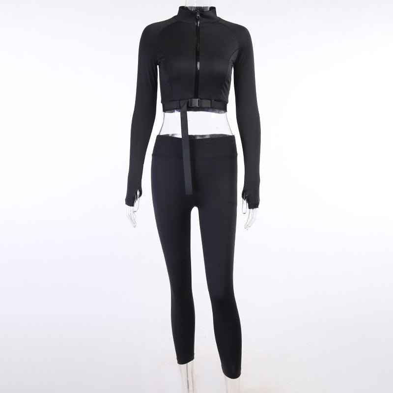 Organic yoga clothing Long Sleeve Suit Fitness Yoga pants set Wear Seamless Sportswear Work Out Clothing Set For Women
