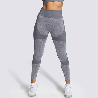 2 Piece Set Seamless Gym Wear Leggings for Women with Breathable Yoga Bra - High Quality Activewear