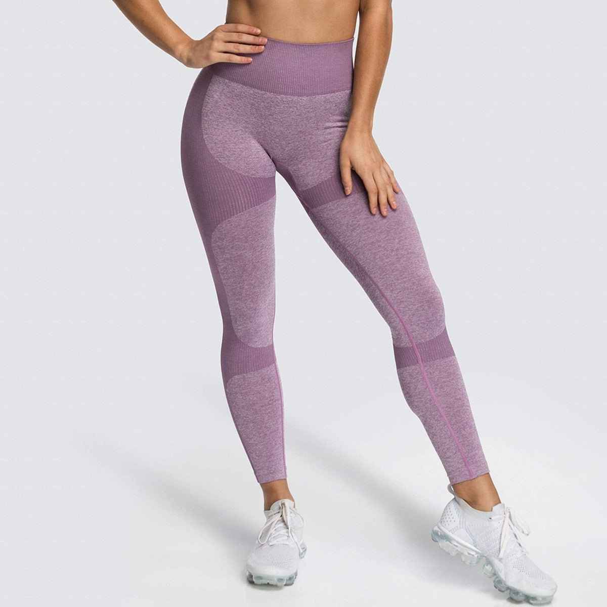 2 Piece Set Seamless Gym Wear Leggings for Women with Breathable Yoga Bra - High Quality Activewear