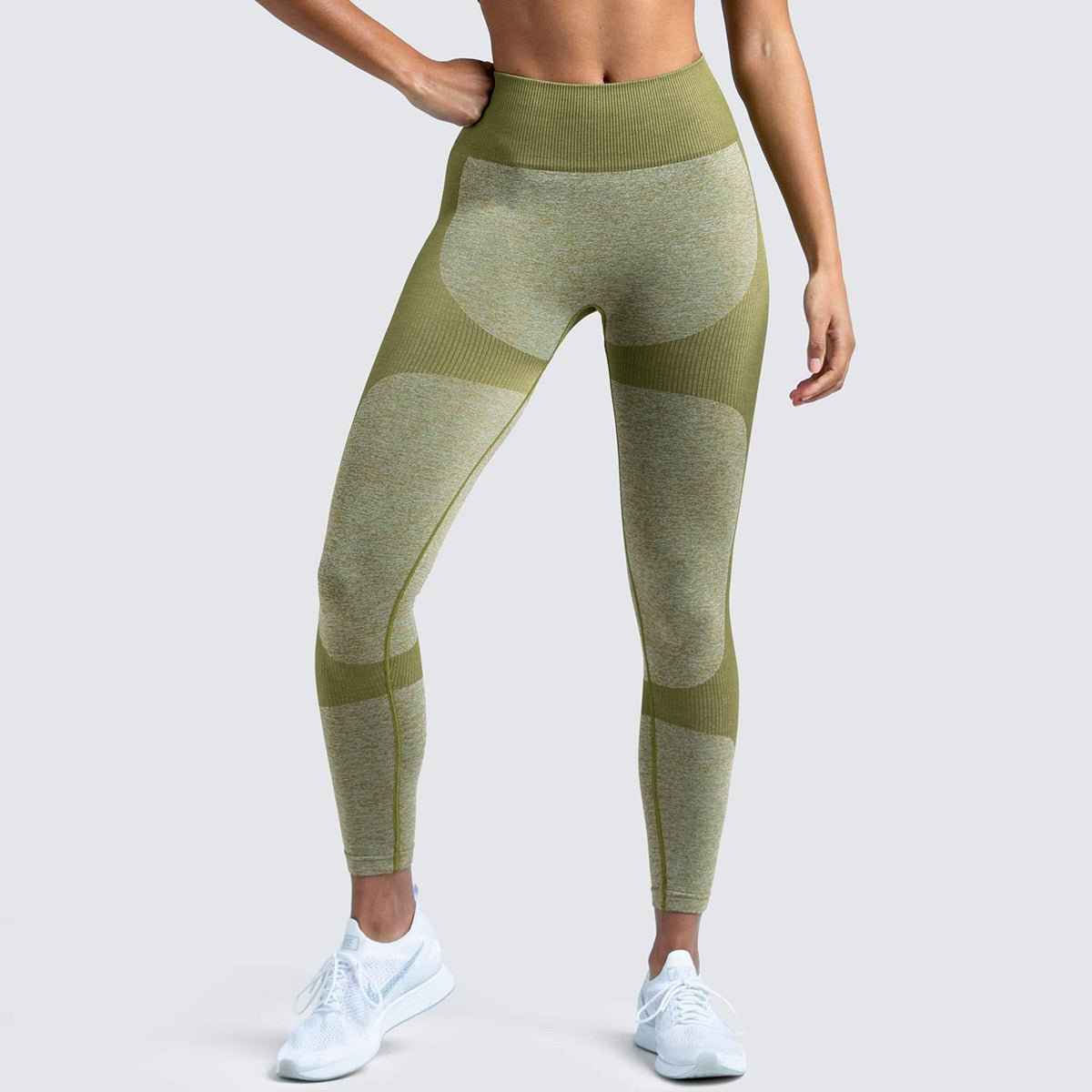 2 Piece Set Seamless Gym Wear Leggings for Women with Breathable Yoga Bra - High Quality Activewear