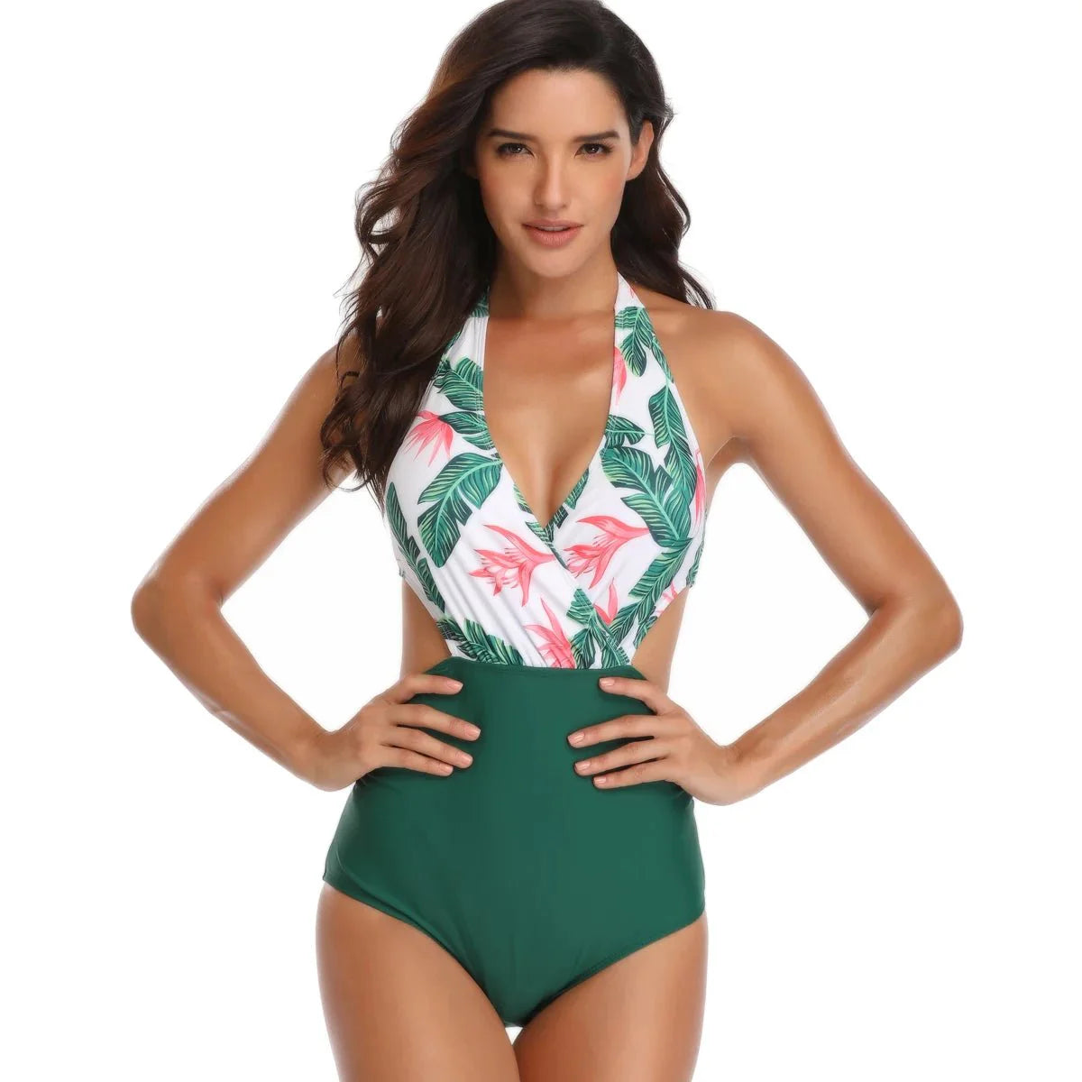 Eco-Friendly Plus Size One-Piece Luxury Swimming Suit - Comfortable Fashionable Bikini for Women