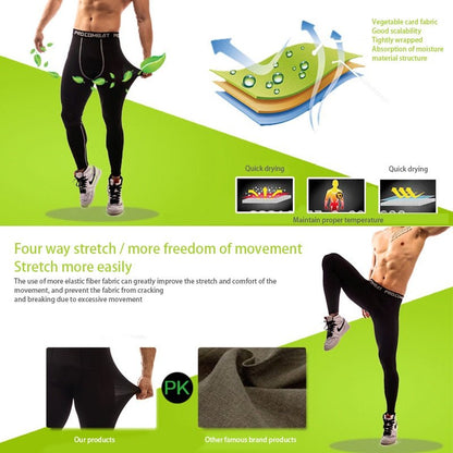 Compression Pants Mens Gym Leggings Sport Training  Pants Men Running Tights Trousers Men Sportswear Dry Quick Fit Jogging Pants