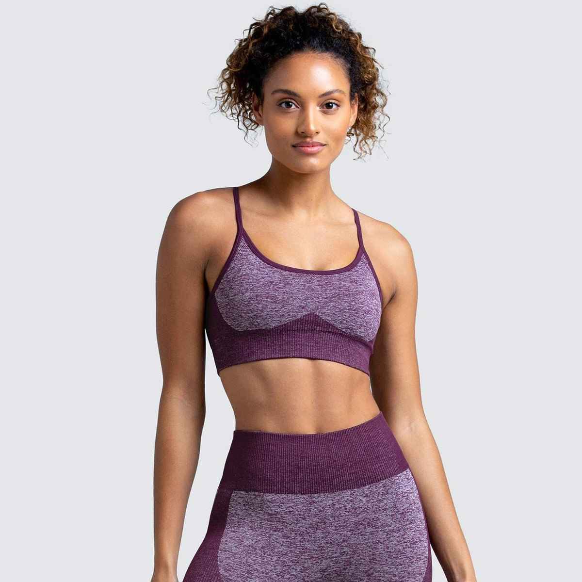 2 Piece Set Seamless Gym Wear Leggings for Women with Breathable Yoga Bra - High Quality Activewear