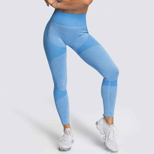 2 Piece Set Seamless Gym Wear Leggings for Women with Breathable Yoga Bra - High Quality Activewear